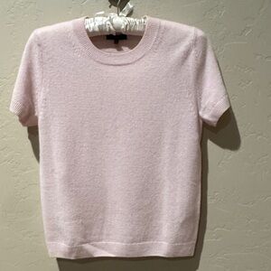 Pale Pink Mongolian Cashmere Tee, Size S. Like new . Worn once
